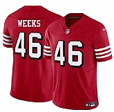 Men & Women & Youth San Francisco 49ers #46 Jon Weeks New Red 2025 F.U.S.E. Vapor Untouchable Limited Stitched Jersey,baseball caps,new era cap wholesale,wholesale hats